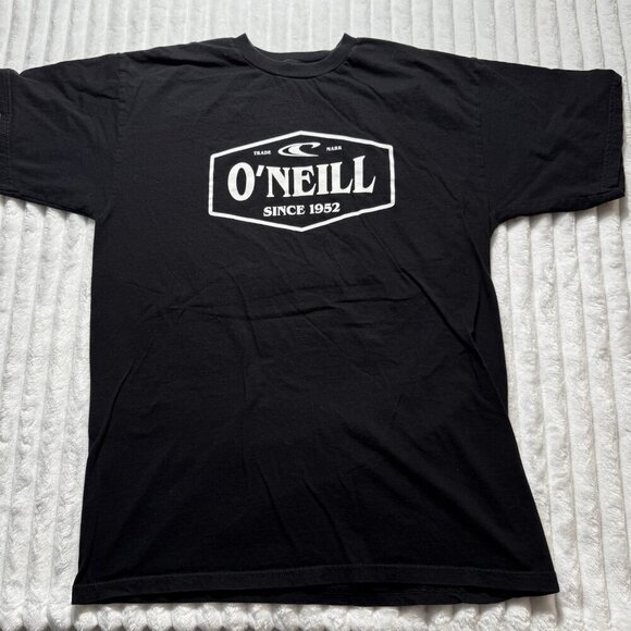 O'Neill Black Crew Neck T-shirt Men's Modern Fit Med Surf Ocean Beach - Picture 1 of 10